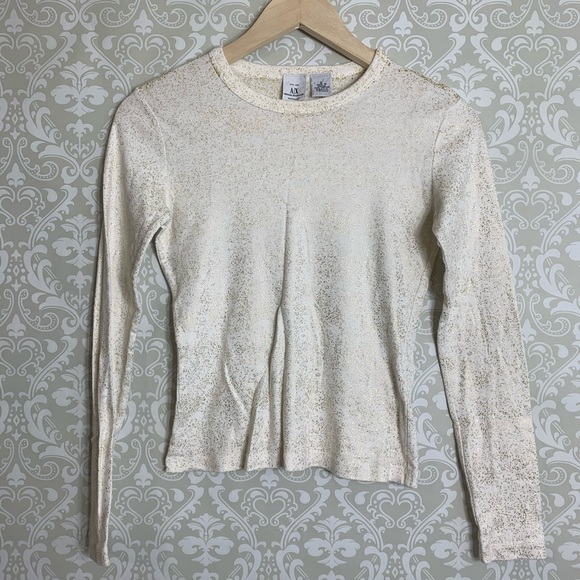 A/X Armani Exchange Tops - 5/$25 Armani Exchange Gold Speckled Long Sleeve